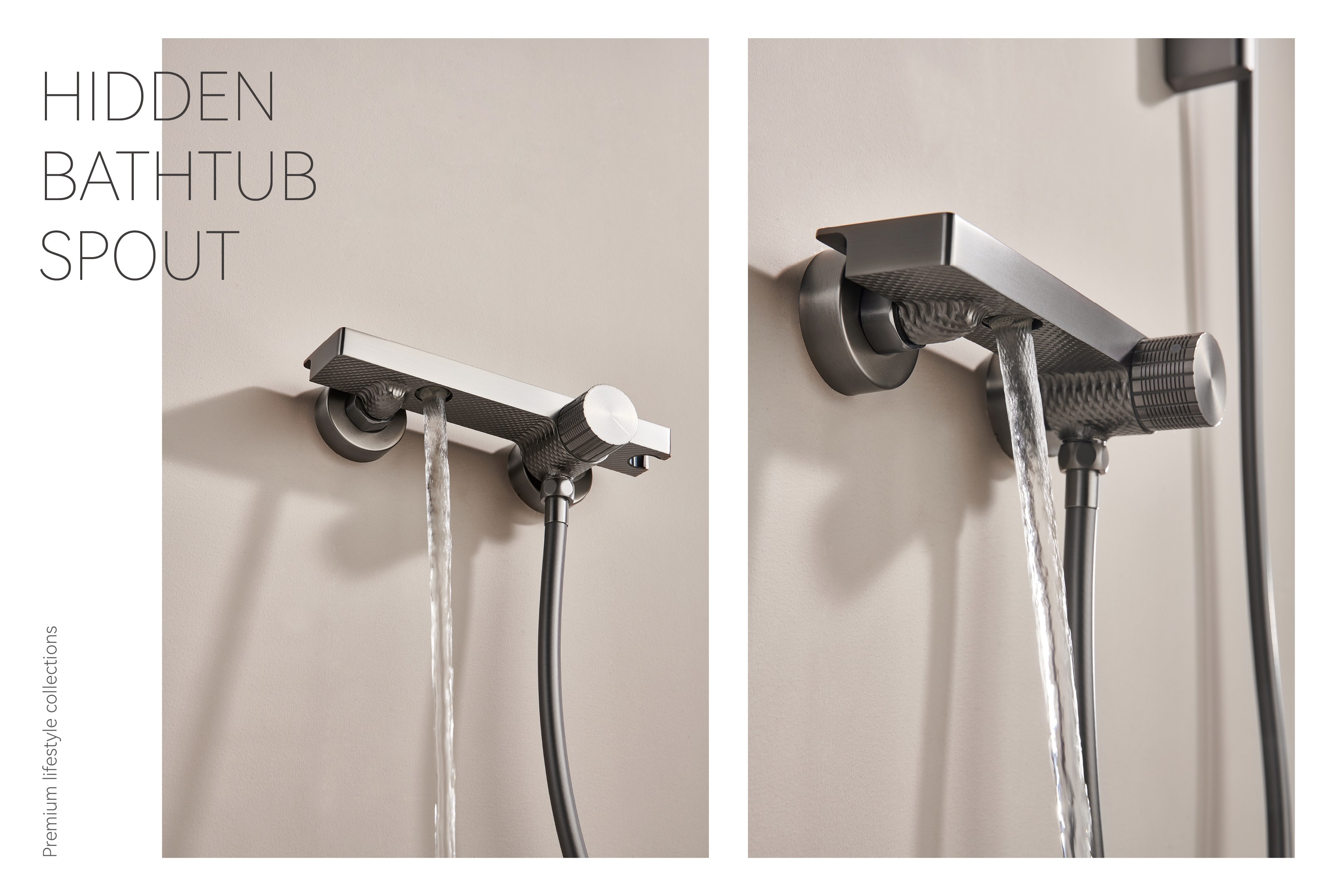 Ручной душ с изливом для ванны