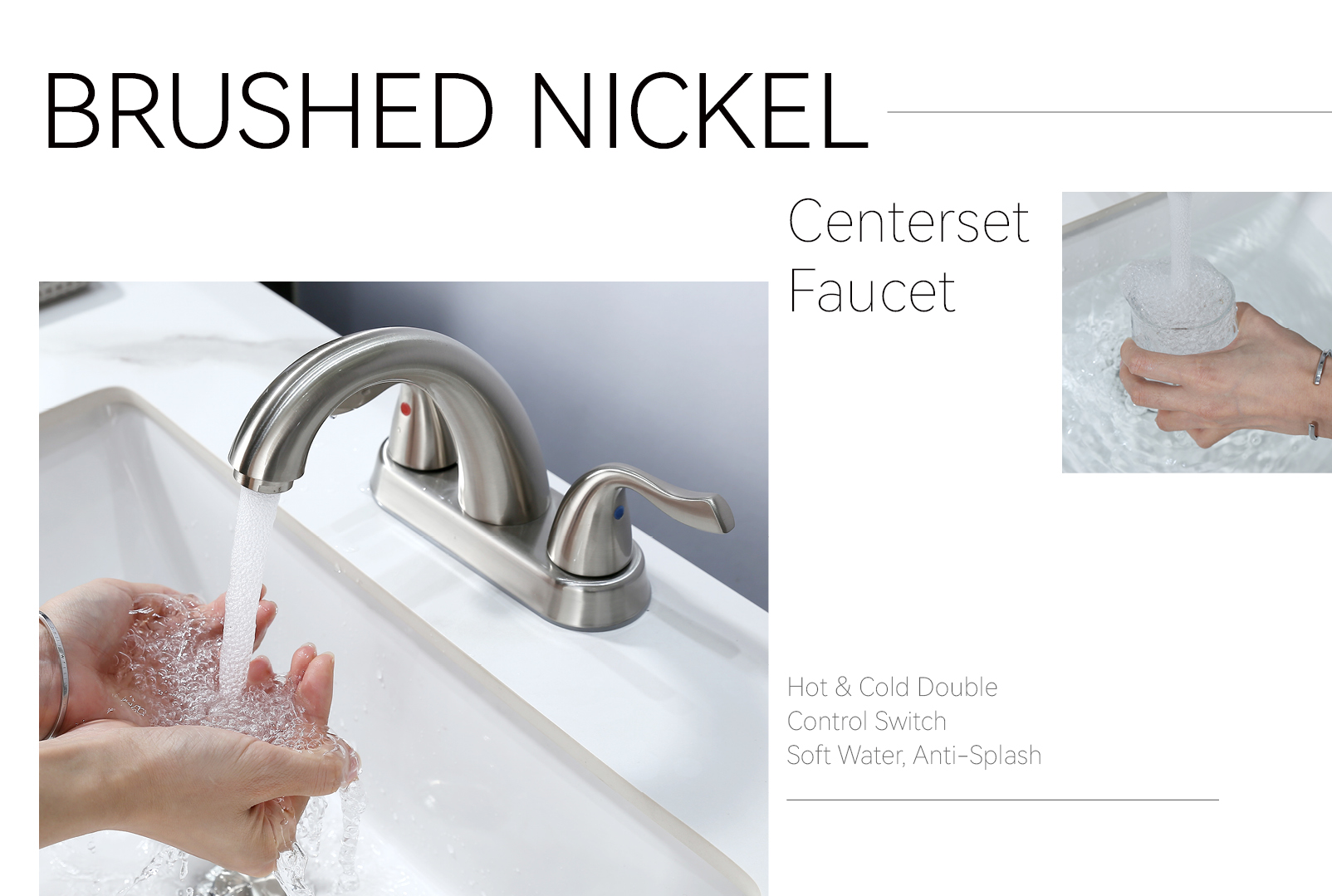 4-дюймовый смеситель для ванной комнаты