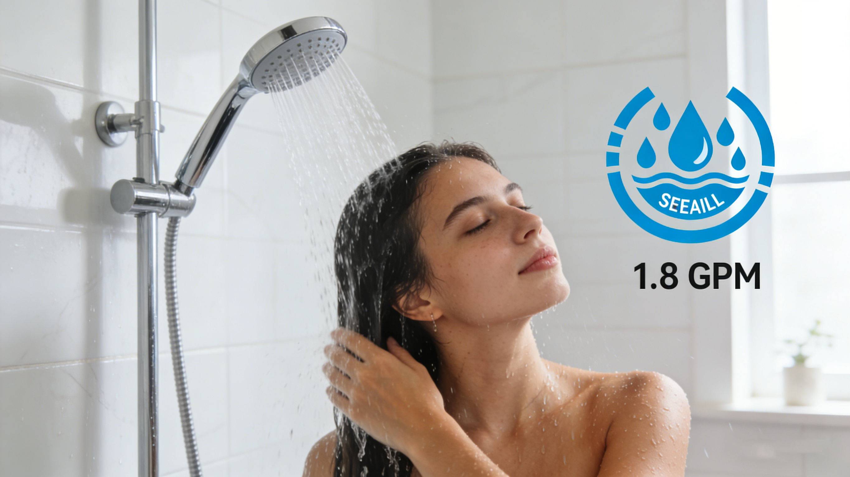 Душевая насадка 1,8 галлонов в минуту