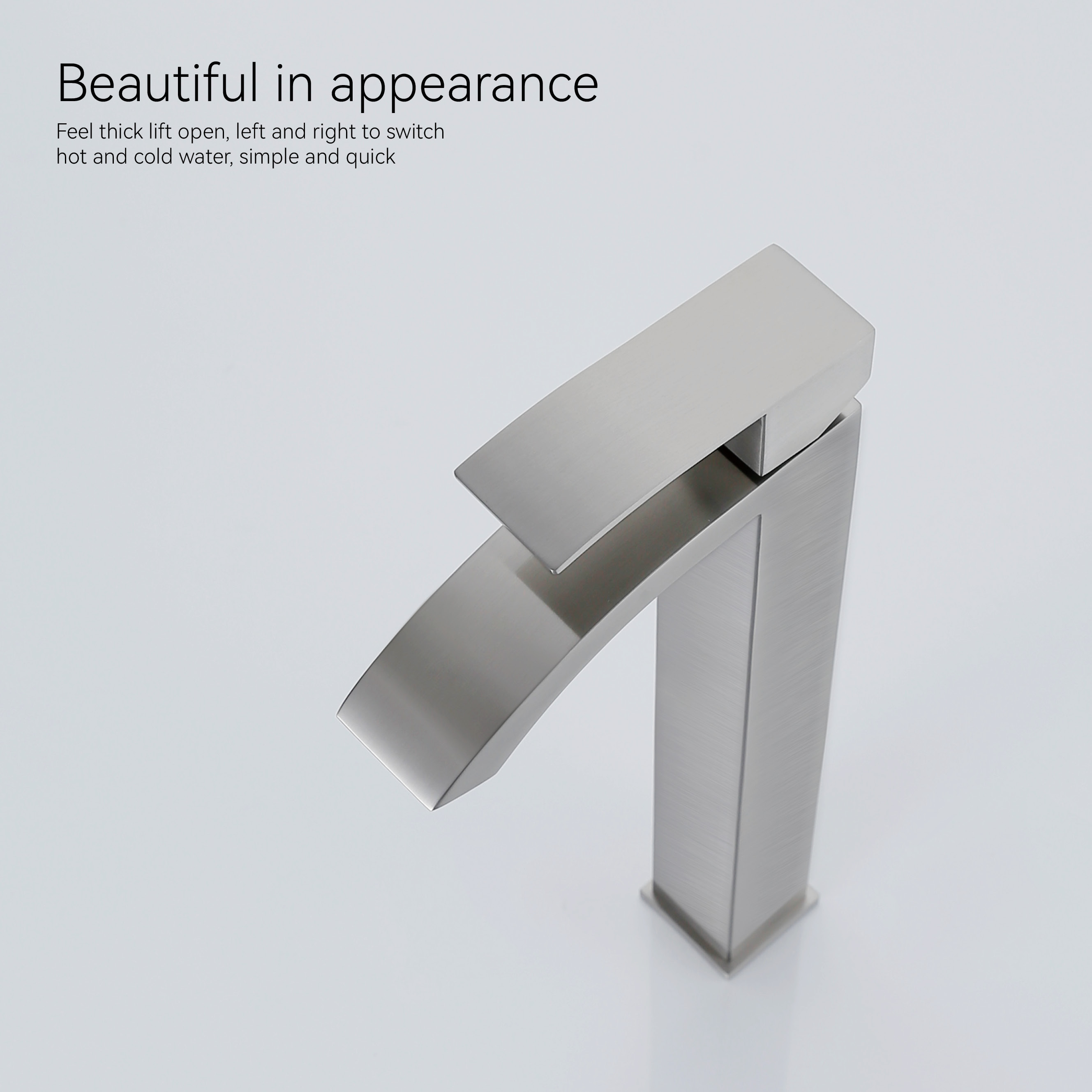 Крайный смеситель из нержавеющей стали. 