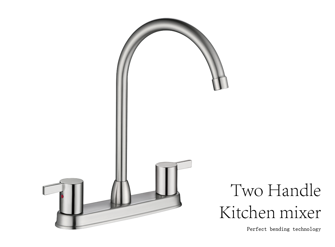 кухонный смеситель с двумя ручками