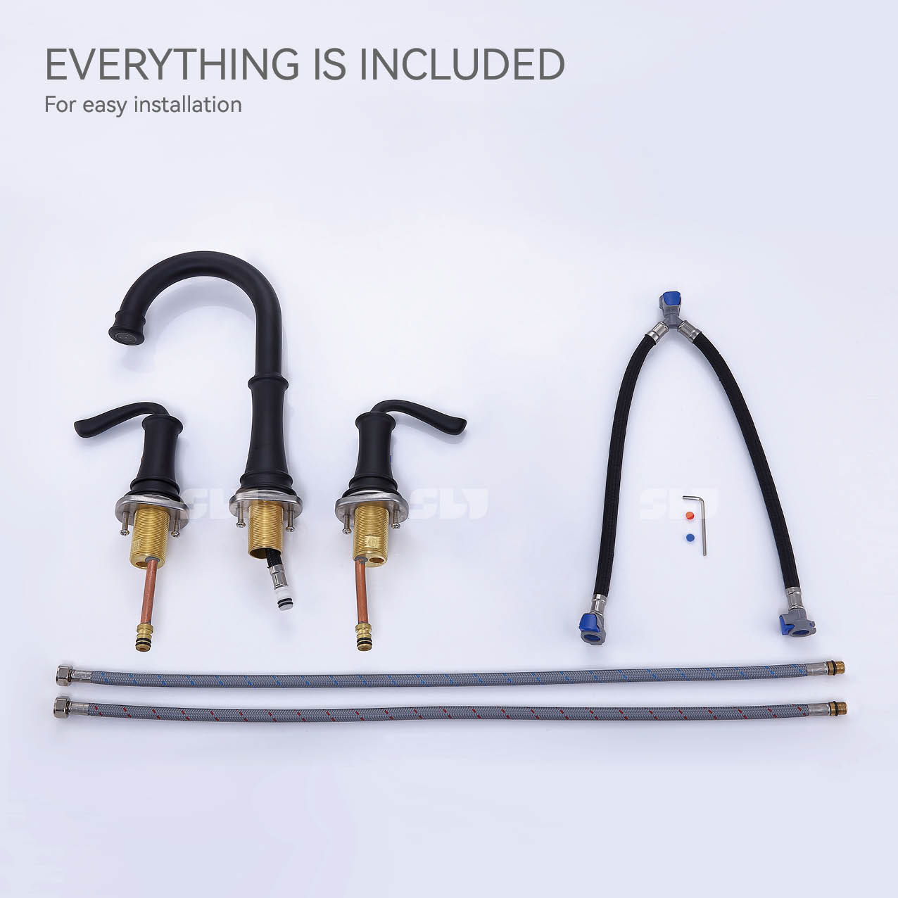 смеситель для ванной из матовой латуни