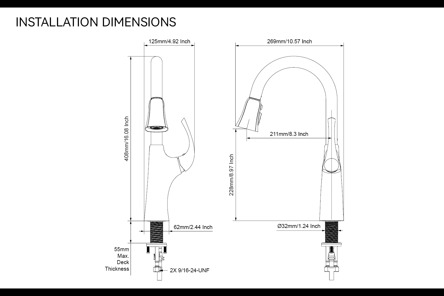 Смеситель с двумя ручками