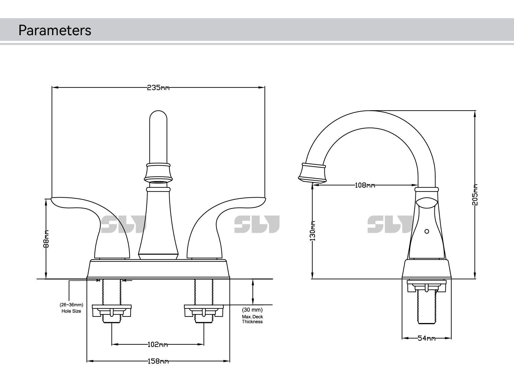 стандартный смеситель для ванной