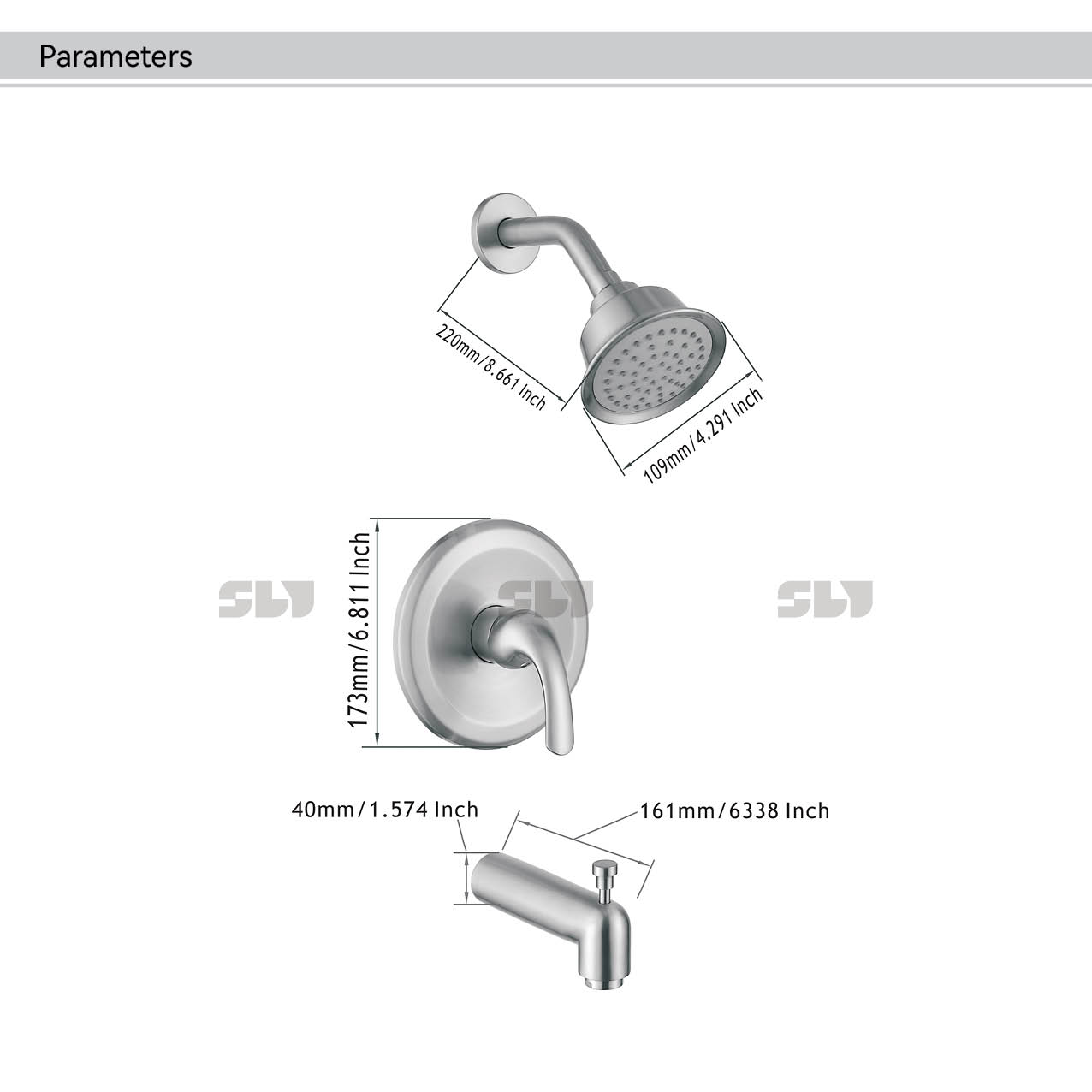 набор смесителей для душа
