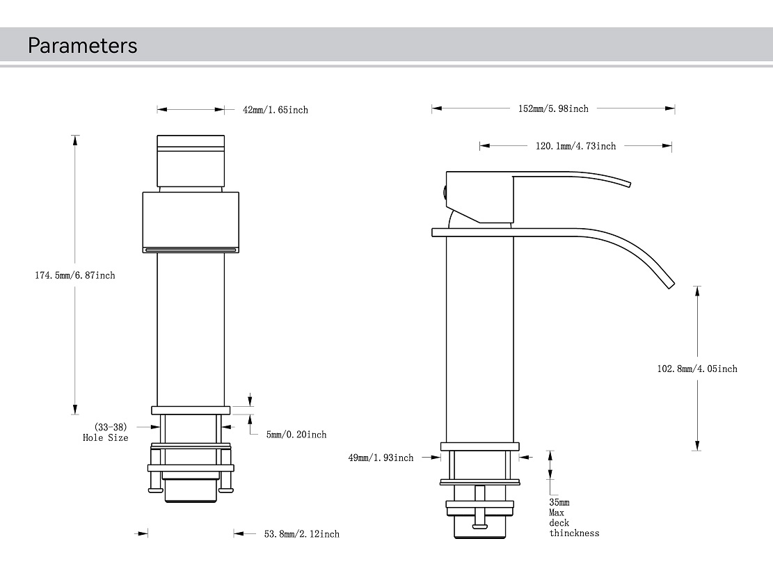 настенный смеситель