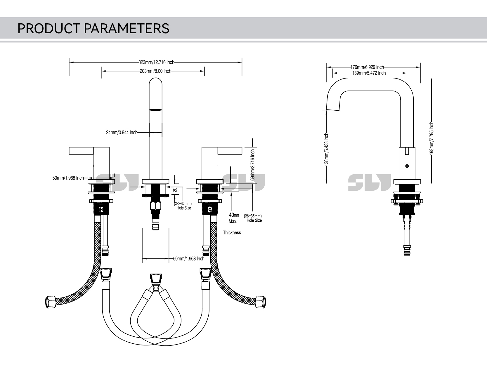 черный смеситель для ванной
