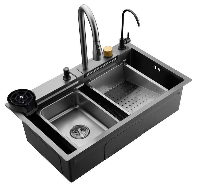 Хитрый высококачественный водопад с марионерной пистолетом раковина для одиночной миски для современного стиля жизни 