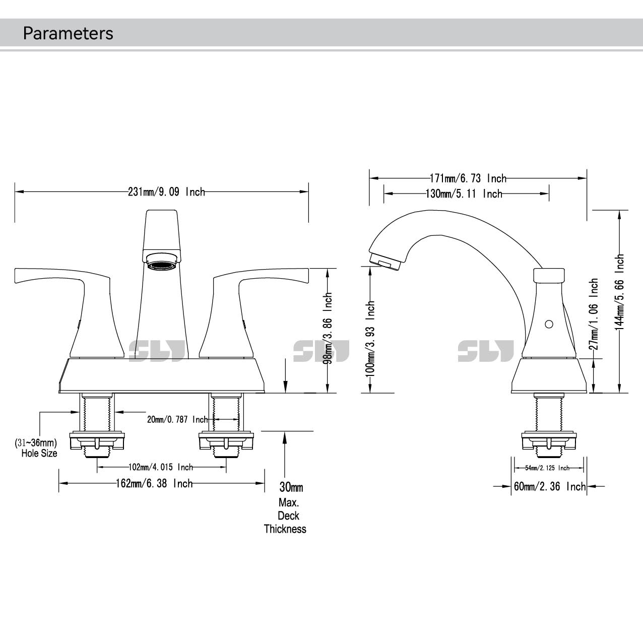 водопадный кран для раковины 