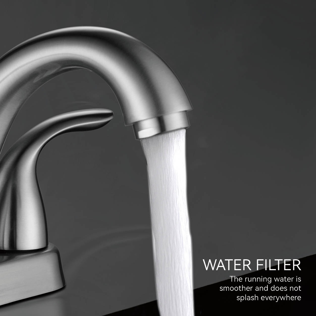 Водопроводный кран латунный хромированный водосберегающий смеситель для ванной комнаты