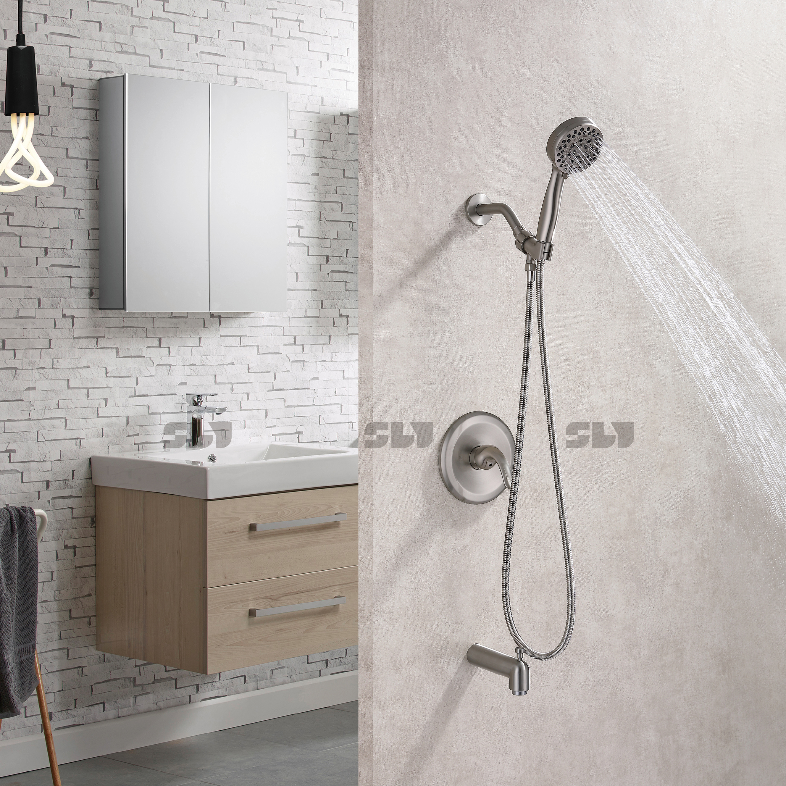 скрытый смеситель для душа