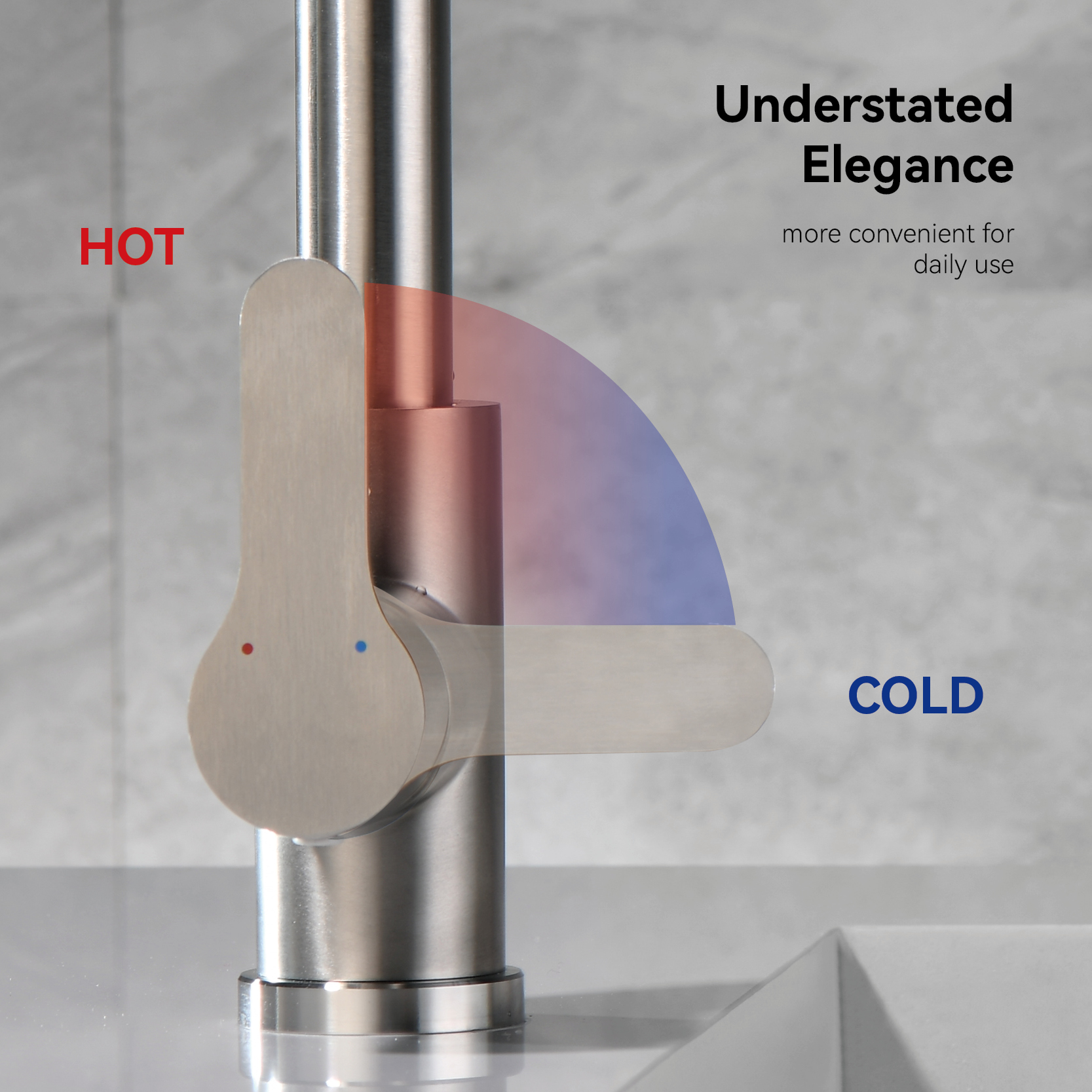 полированный золотой смеситель для кухни