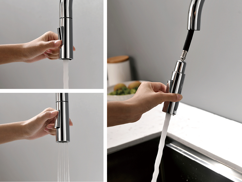 Роскошные кухонные смесители с выдвижным распылителем