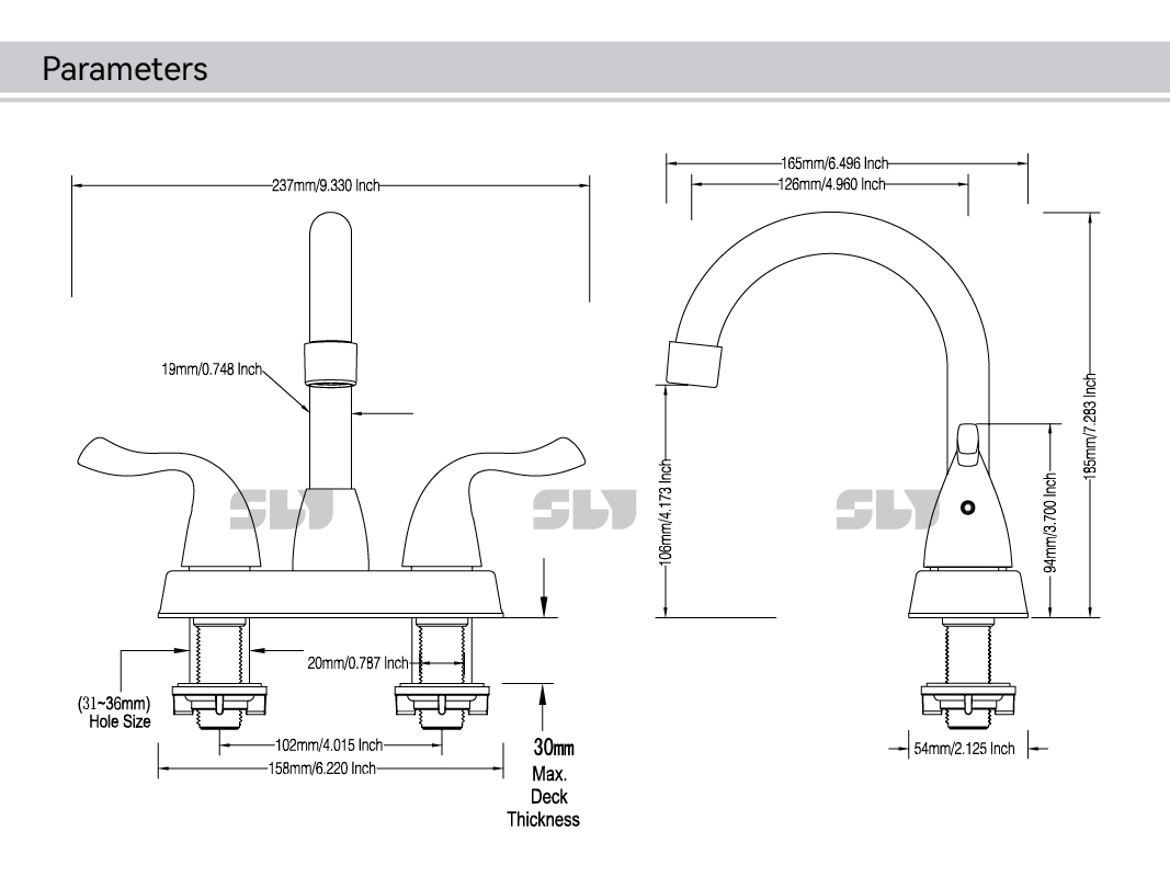 современный смеситель для ванной