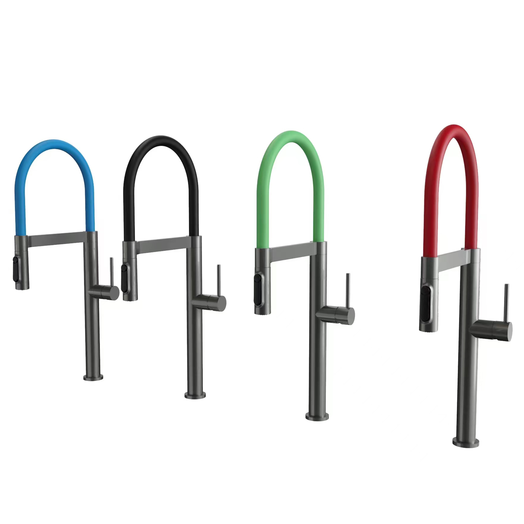 Смеситель из матовой металлической раковины