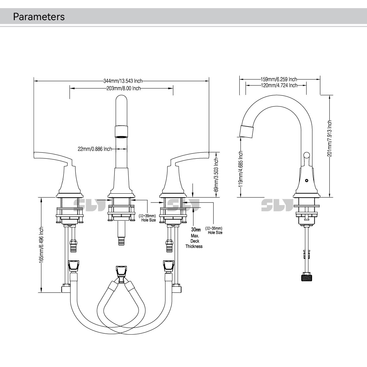 Смеситель для умывальника Смеситель для воды Кран