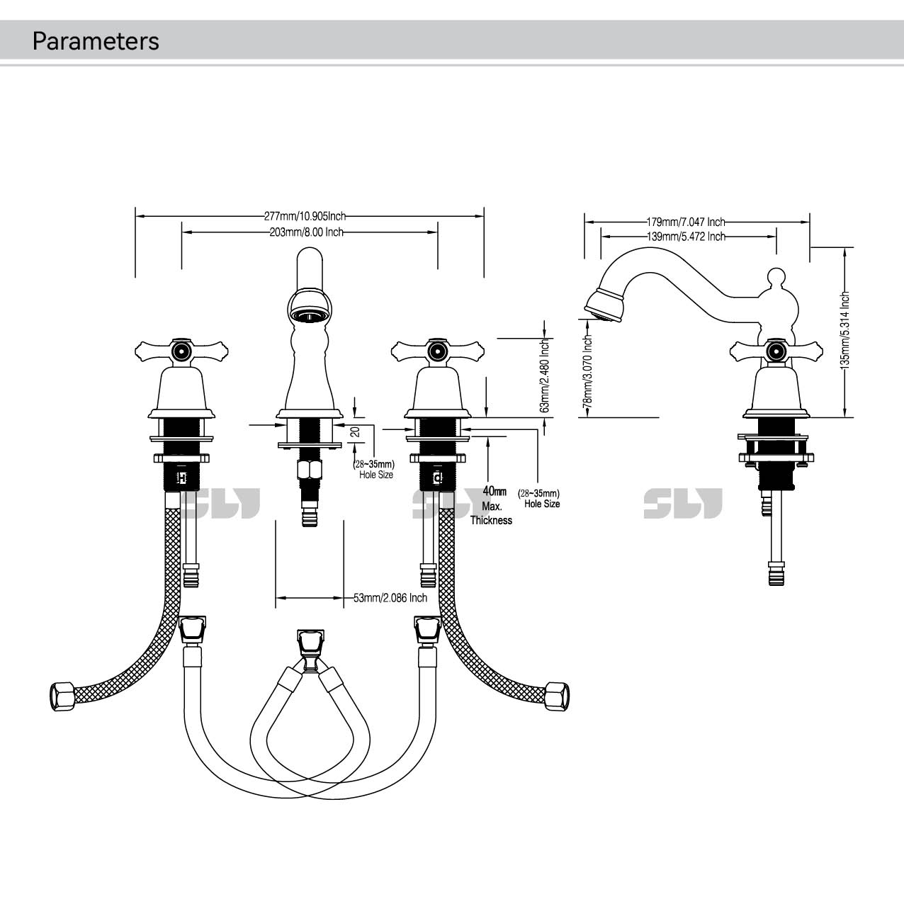 кран на 3 отверстия