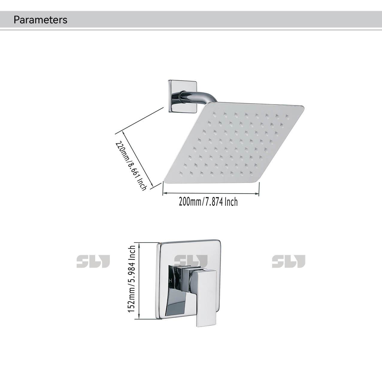 скрытый настенный смеситель для ванны и душа