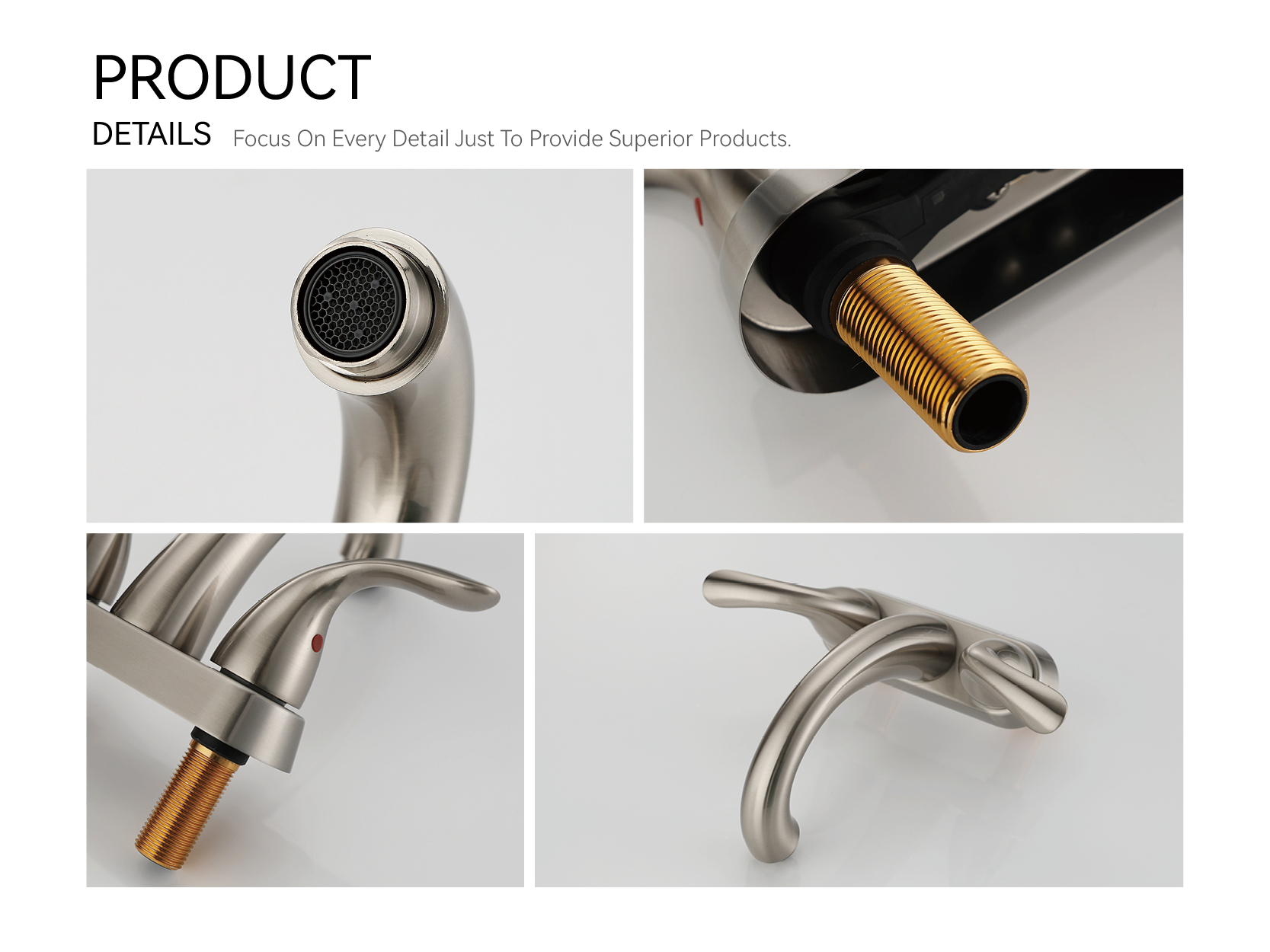 смеситель для ванной комнаты из матового никеля