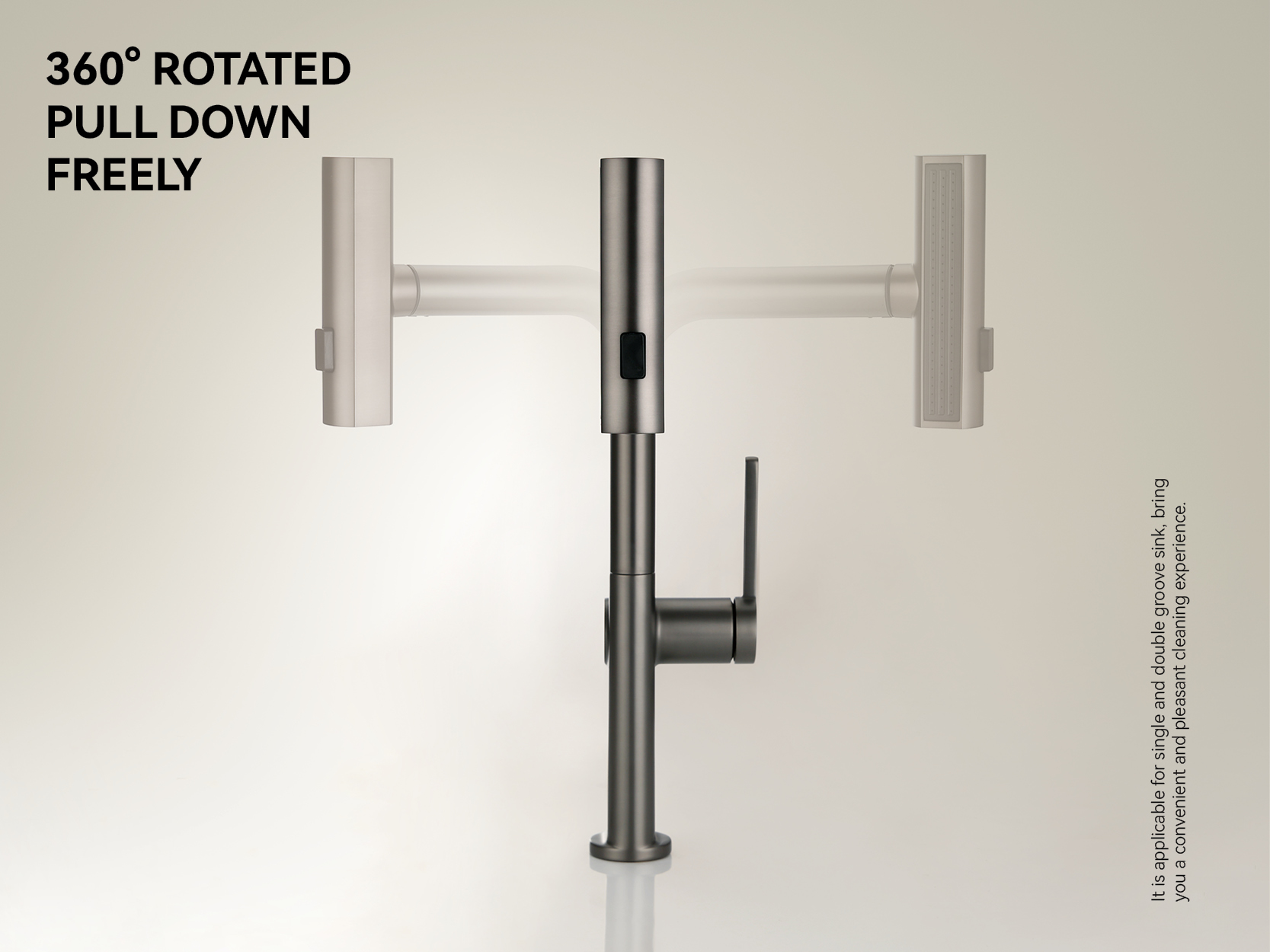 кухонный смеситель с выдвижным распылителем